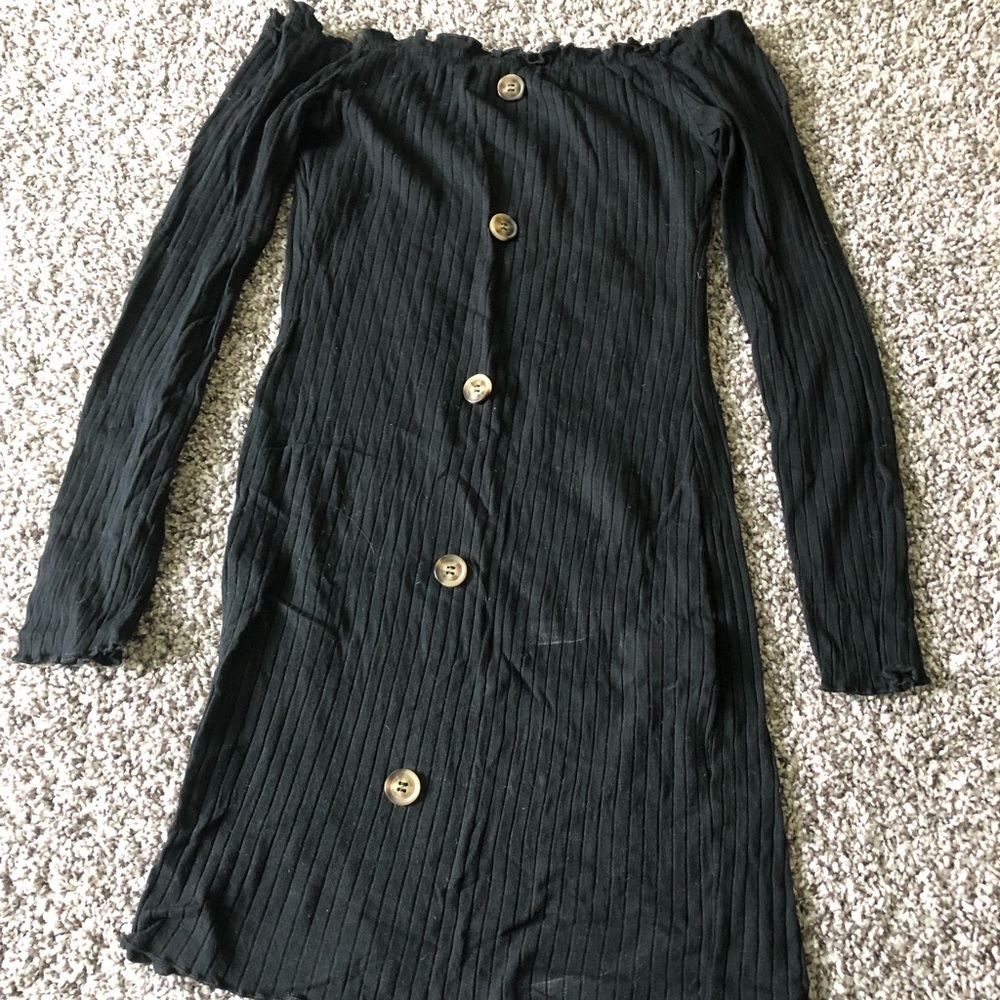Soft black SHEIN dress.